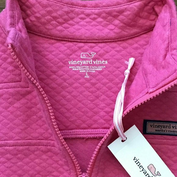 NWT Girls Vineyard Vines 1/4 Zippered Pullover Jacket - Picture 5 of 8